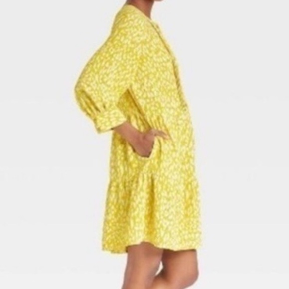 [Who What Wear] Yellow Leopard Dress - Picture 2 of 6